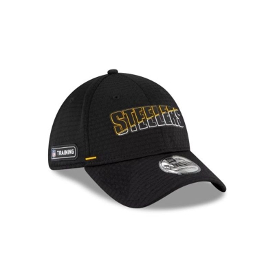 Sapca New Era Pittsburgh Steelers NFL Official Summer Sideline 39THIRTY Stretch Fit - Negrii